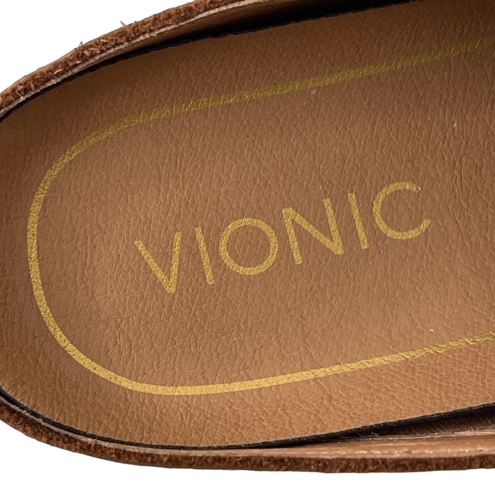 Vionic Clogs Mules Womens 8.5 Joy Nellie Leather Slip On Brown Casual Comfort - Picture 8 of 9